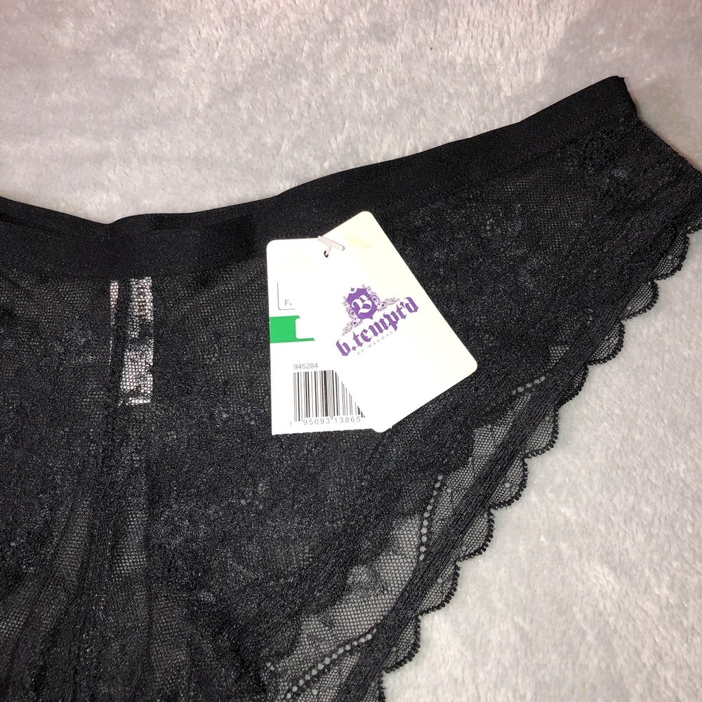b.tempt'd by Wacoal Cheeky Panty Womens Size Large Sheer‎ Underwear 945284 NWT - Picture 2 of 12
